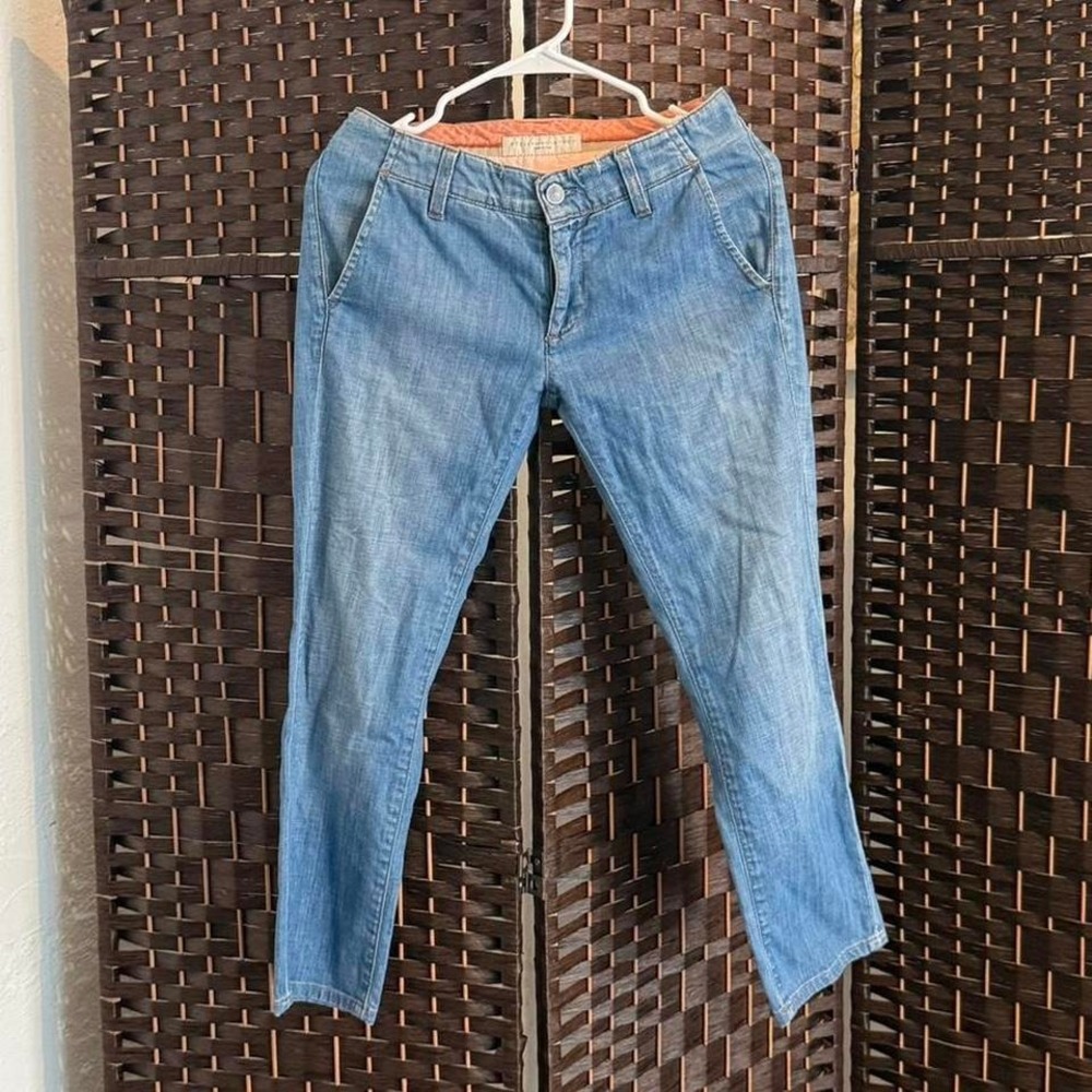 Stella McCartney Blue Denim Straight Leg Jeans Size 27 Made in Italy